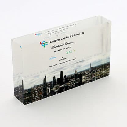 125 x 75mm Optical Crystal Rectangle - Image 4