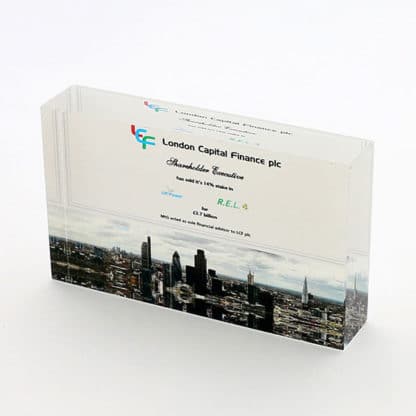 125 x 75mm Optical Crystal Rectangle - Image 3