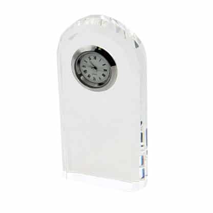 Optical Crystal Bevelled Arch Clock