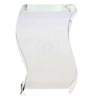15cm Optical Crystal Freestanding Wave Award - Image 2