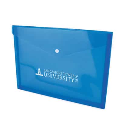 Translucent Coloured Plastic Document Folder