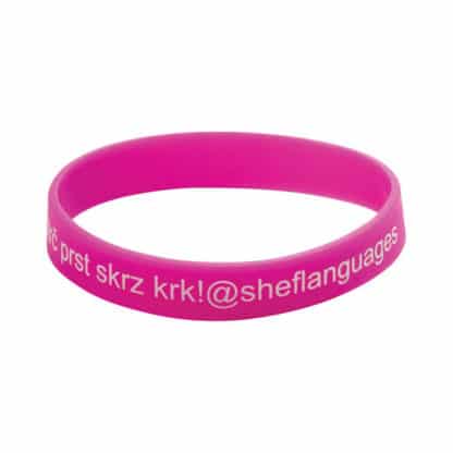 Screen Printed Silicone Wristband - Image 4