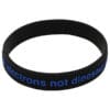 Raised Profile Silicone Wristband
