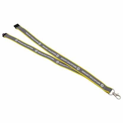 20mm Reflective Flat Polyester Lanyard - Image 2