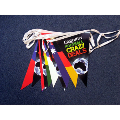 Bunting - White Triangular Pennants