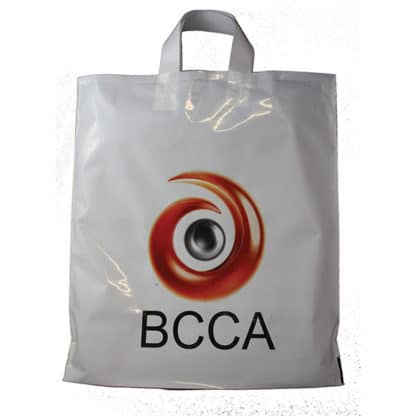 Biodegradable CMYK Digital Flexi Loop Carrier Bag