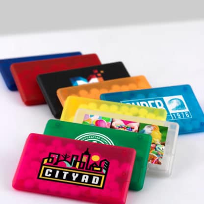 Credit Card Shape Mint Card Container - Full Colour