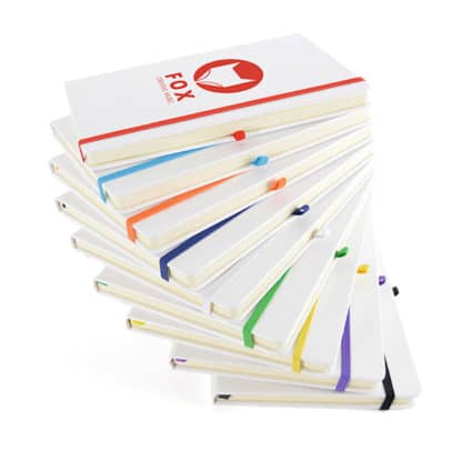 A5 White PU Mole Notebook