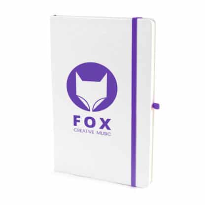 A5 White PU Mole Notebook - Image 2
