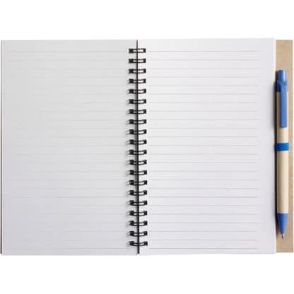 Eco Wirobound Notebook with Pen - Image 4