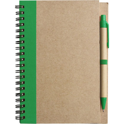 Eco Wirobound Notebook with Pen - Image 7