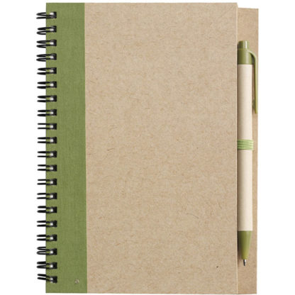 Eco Wirobound Notebook with Pen - Image 6
