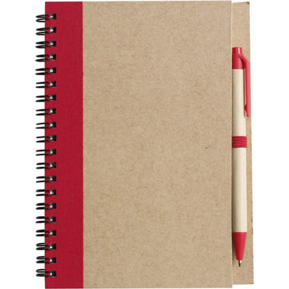 Eco Wirobound Notebook with Pen - Image 8