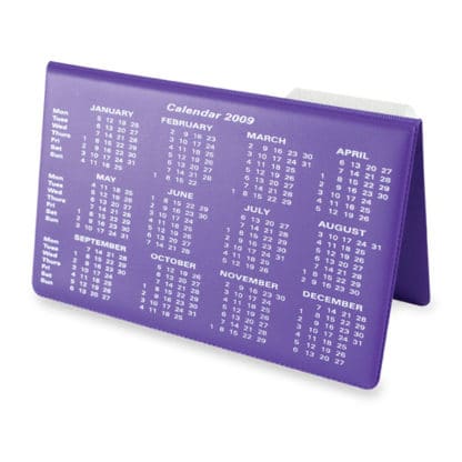 Vinyl Desk Easel Calendar