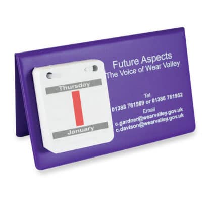Vinyl Desk Easel Calendar - Image 2