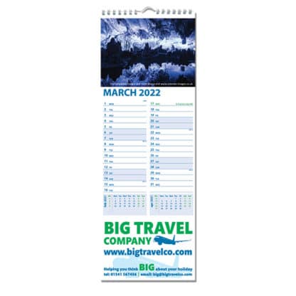 Slim Line Wall Calendar