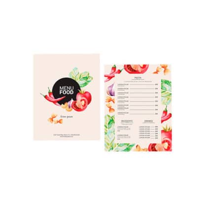 A4 Menu Place Setting - Image 2
