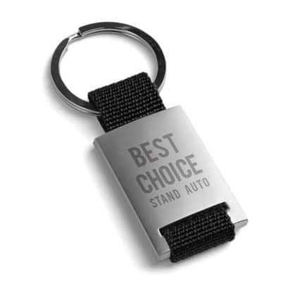 Web Strap Metal Key Ring