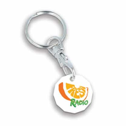 Recycled Plastic Trolley Token Key Ring