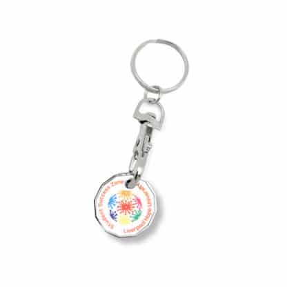 Printed Trolley Token Key Ring - Full Colour