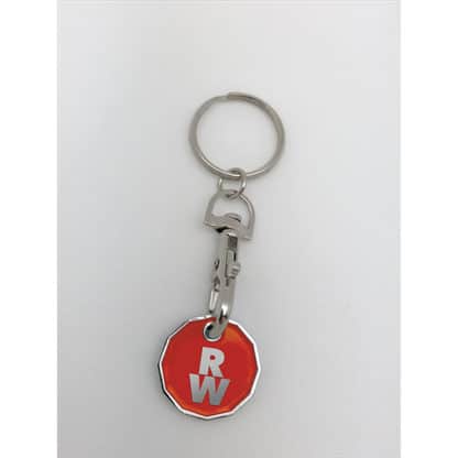 Stamped Trolley Token Key Ring