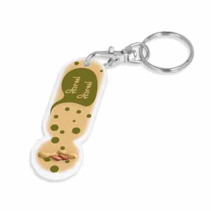 Recycled Trolley Stick Oblong Key Ring