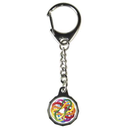 Trolley Token Key Ring With Chain