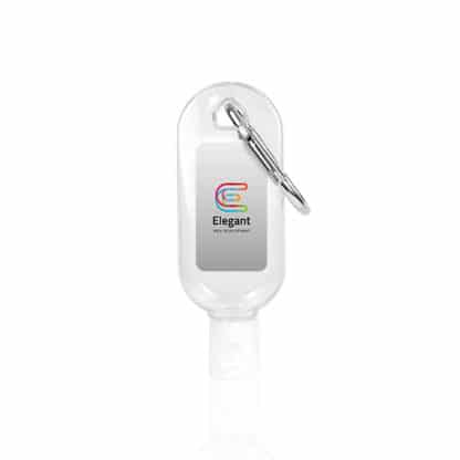 30ml Hand Sanitiser with Carabiner Clip - Image 2