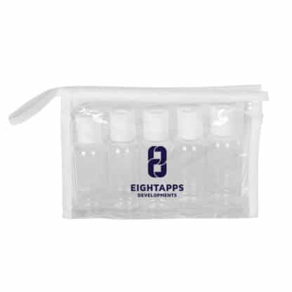 Travel Pouch with 5 Empty Bottles - Image 2