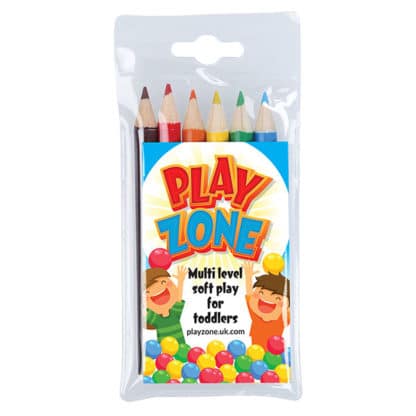 Pack of 6 Half Length Colouring Pencils