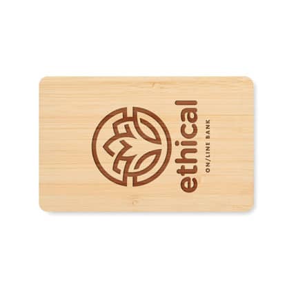 RFID Anti-Skimming Card in Bamboo Case