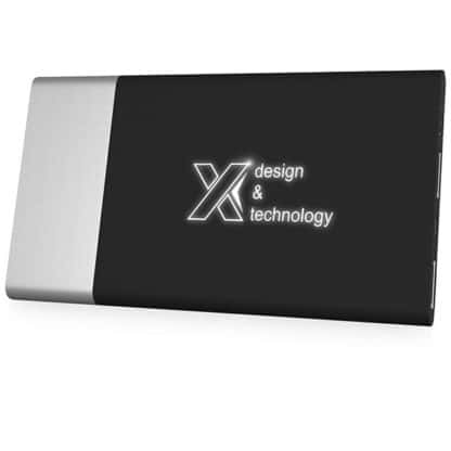 SCX Wood Trimmed Soft Touch Light-Up Powerbank - Image 5