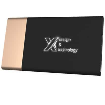 SCX Wood Trimmed Soft Touch Light-Up Powerbank - Image 4
