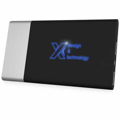 SCX Wood Trimmed Soft Touch Light-Up Powerbank - Image 6