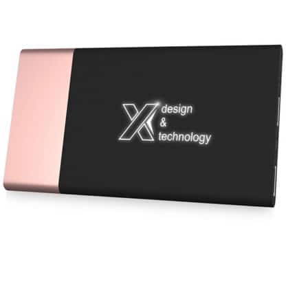 SCX Wood Trimmed Soft Touch Light-Up Powerbank - Image 7