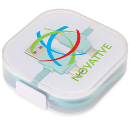 Avenue Colour-Pop Charging Cable With Case - Full Colour - Image 2