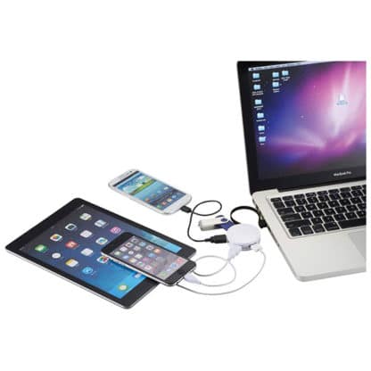 Budget Round 4 Port USB Hub - Full Colour - Image 2