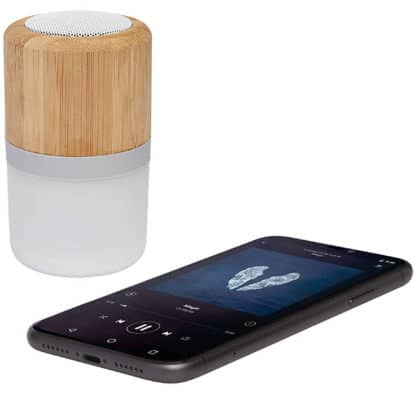 Avenue Bamboo Bluetooth Speaker with Light - Image 2