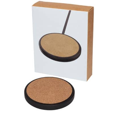 Avenue Limestone and Cork Wireless Charging Pad - Image 2