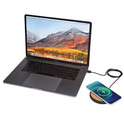 Avenue Limestone and Cork Wireless Charging Pad - Image 3