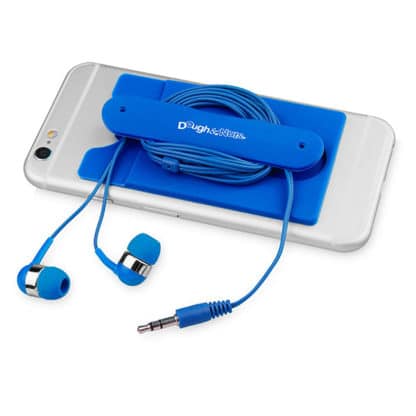 Wired Earbuds & Silicone Phone Wallet - Image 3