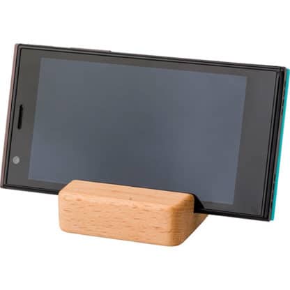 Solid Beech Wood Phone Holder - Image 2